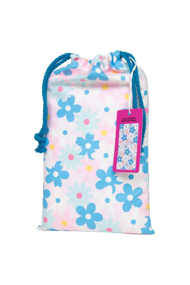 Cool Flowers Quick Dry Beach Towel