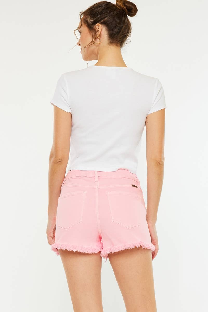 High Rise Short Light Pink Wash