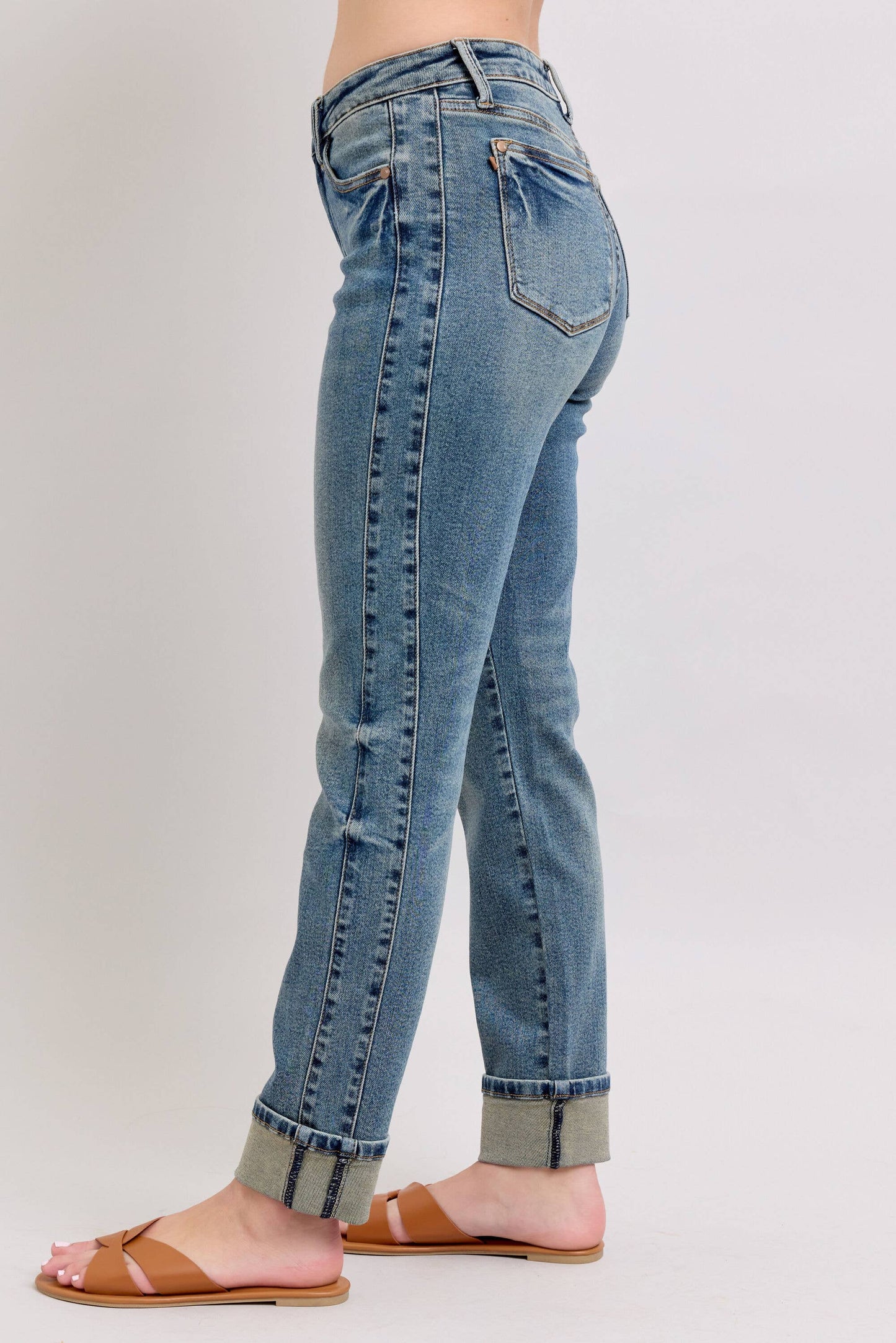 Vintage Wash SS Panel & Double Roll Cuff BF