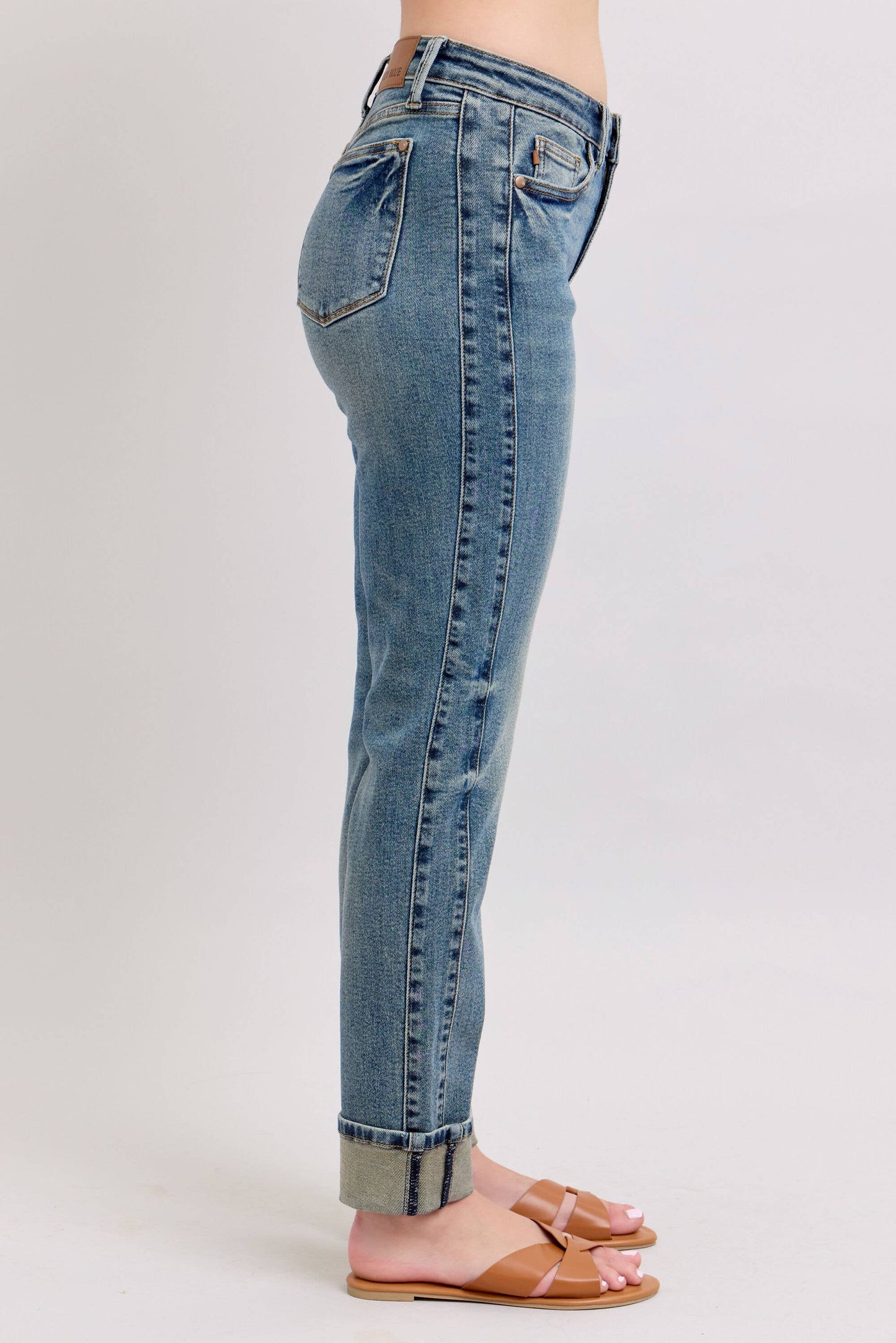 Vintage Wash SS Panel & Double Roll Cuff BF
