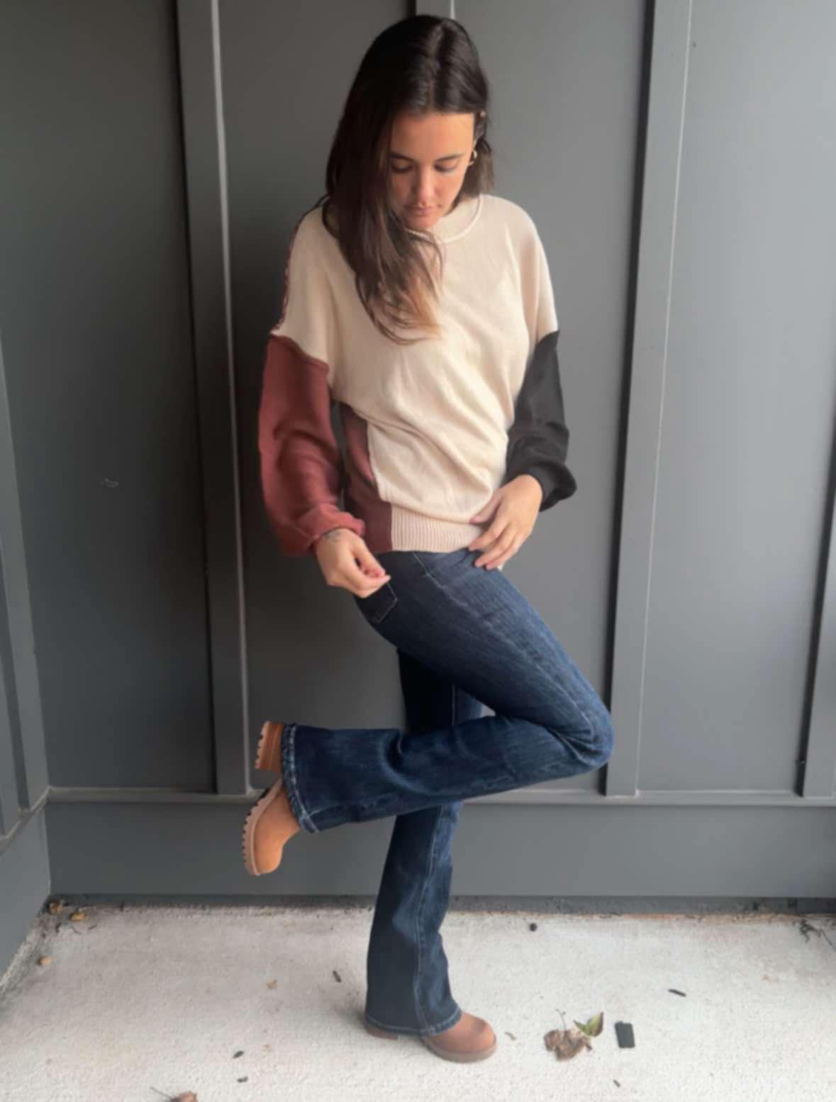 Kancan High RISE Bootcut Dark Wash