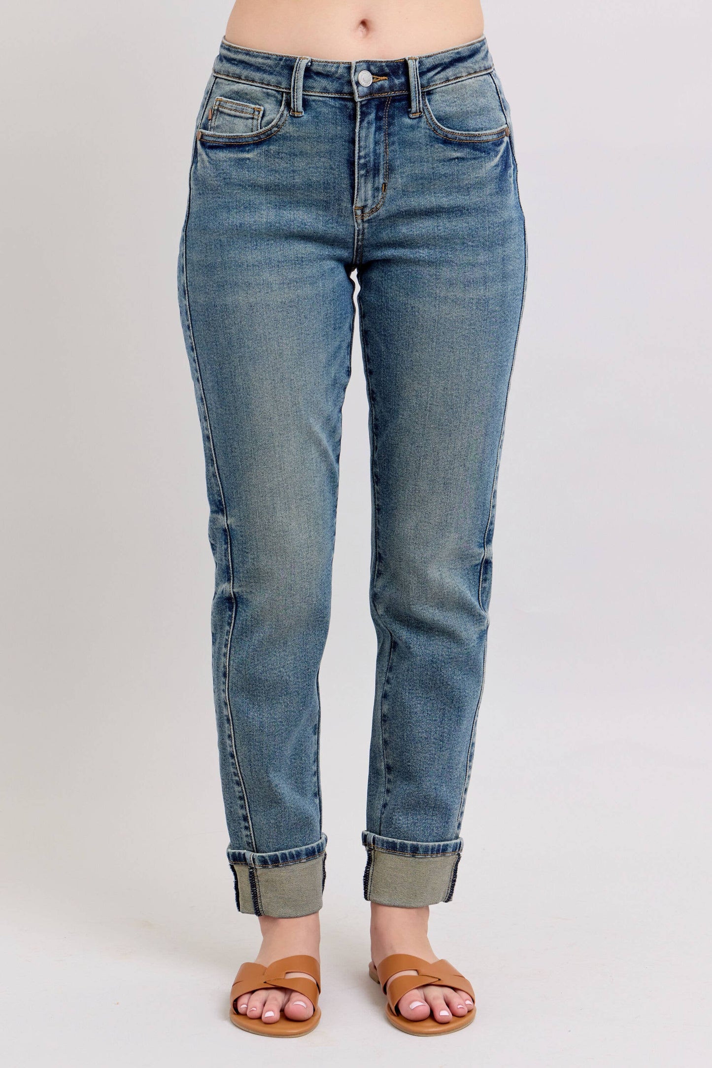 Vintage Wash SS Panel & Double Roll Cuff BF