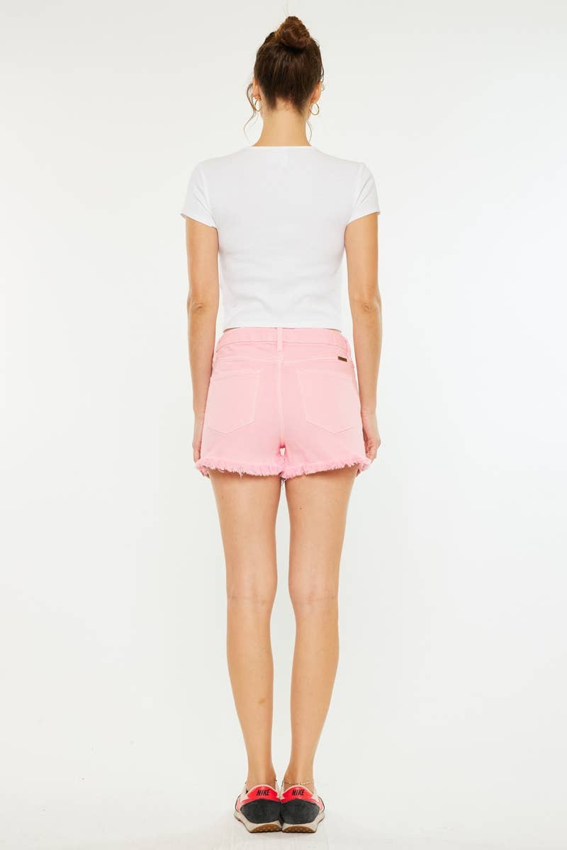 High Rise Short Light Pink Wash