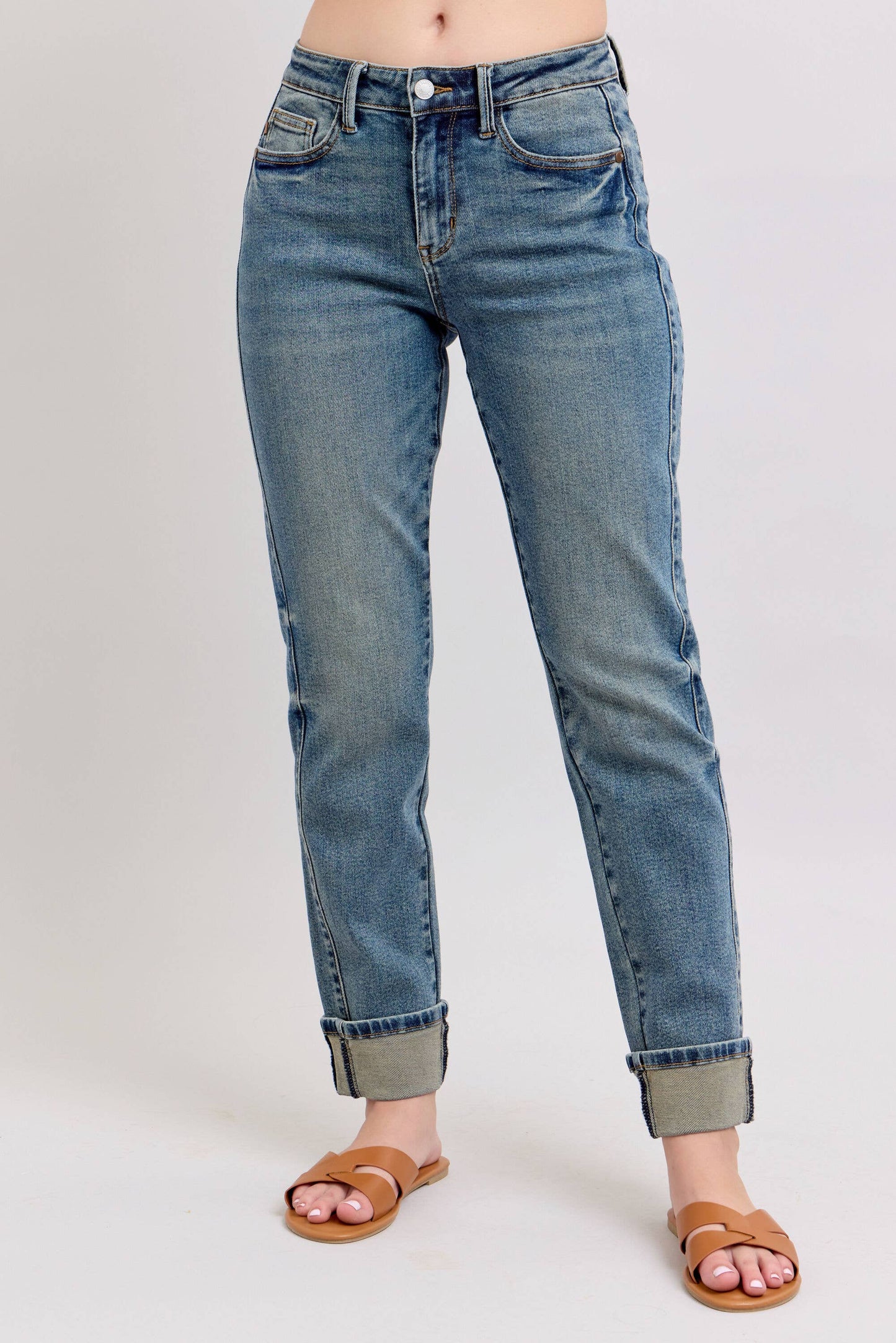 Vintage Wash SS Panel & Double Roll Cuff BF