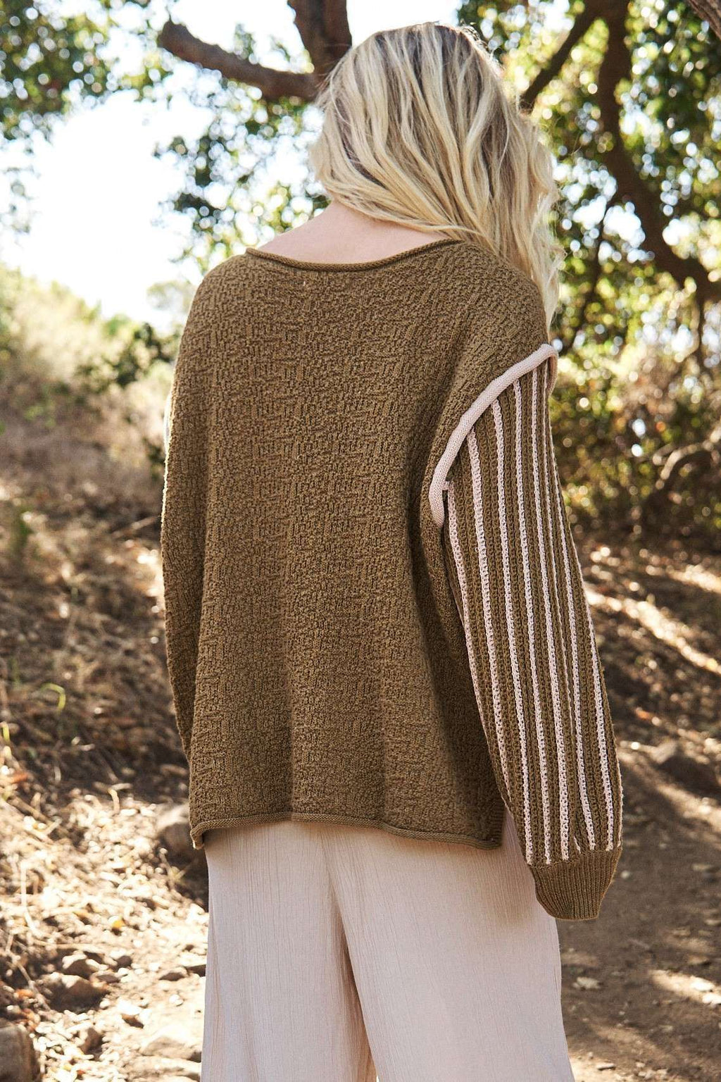 Oversize Sweater in Olive