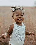 Drake Crochet Halter Romper - Gardenia