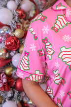 The Bow Christmas Treat Ruffle Pajama Set