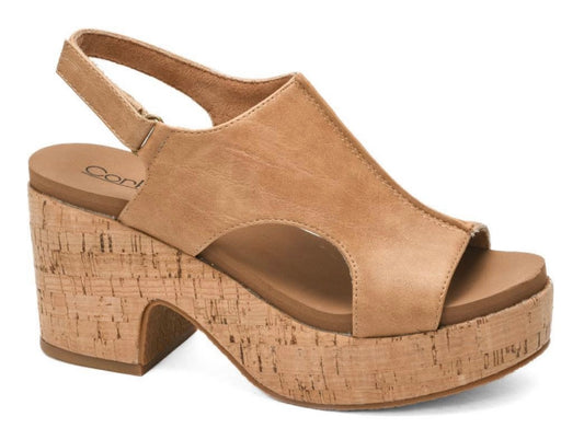 Miss Carley Caramel Chunky Heel
