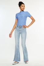 Kancan Midrise Flare Jeans Medium Wash