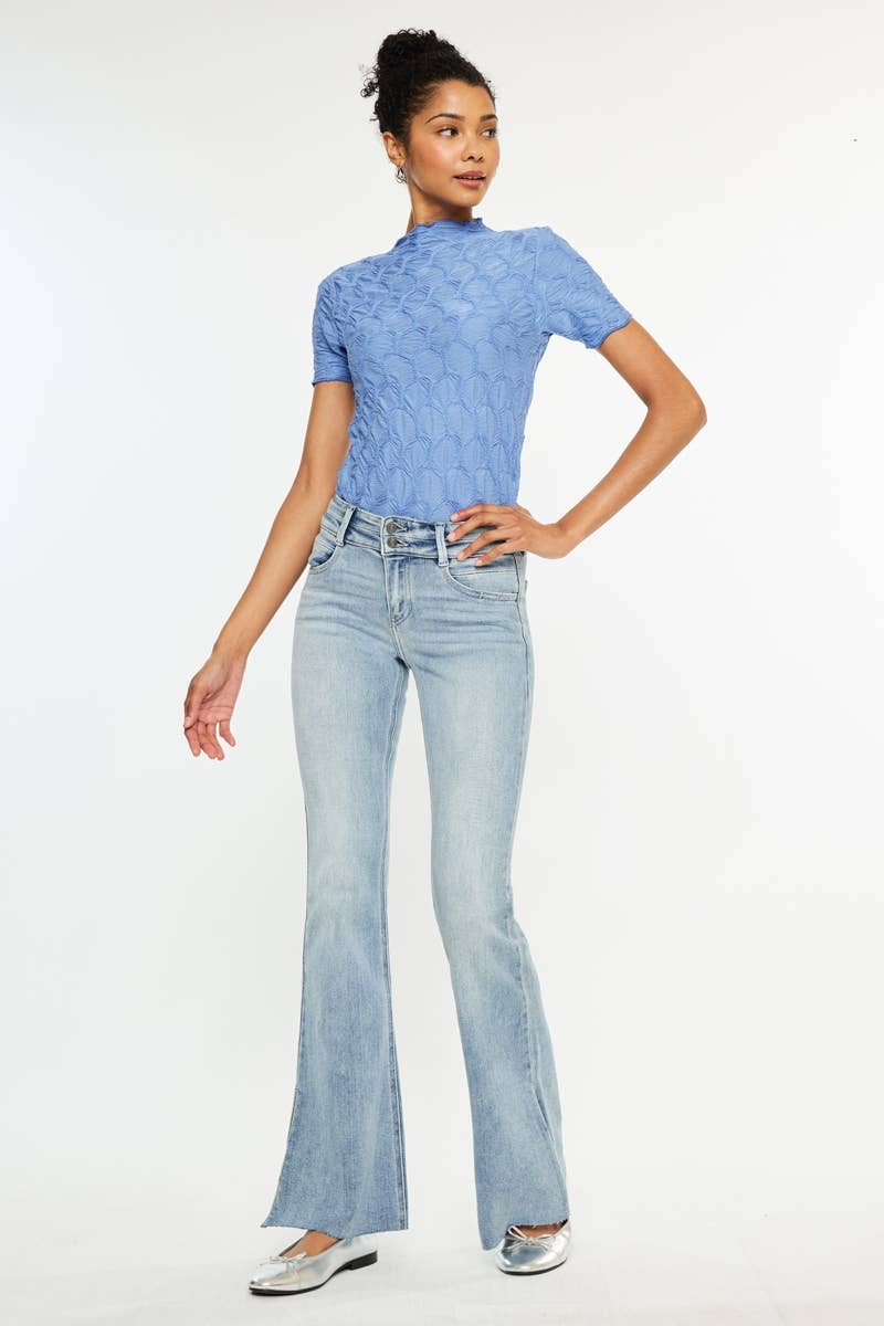 Kancan Midrise Flare Jeans Medium Wash