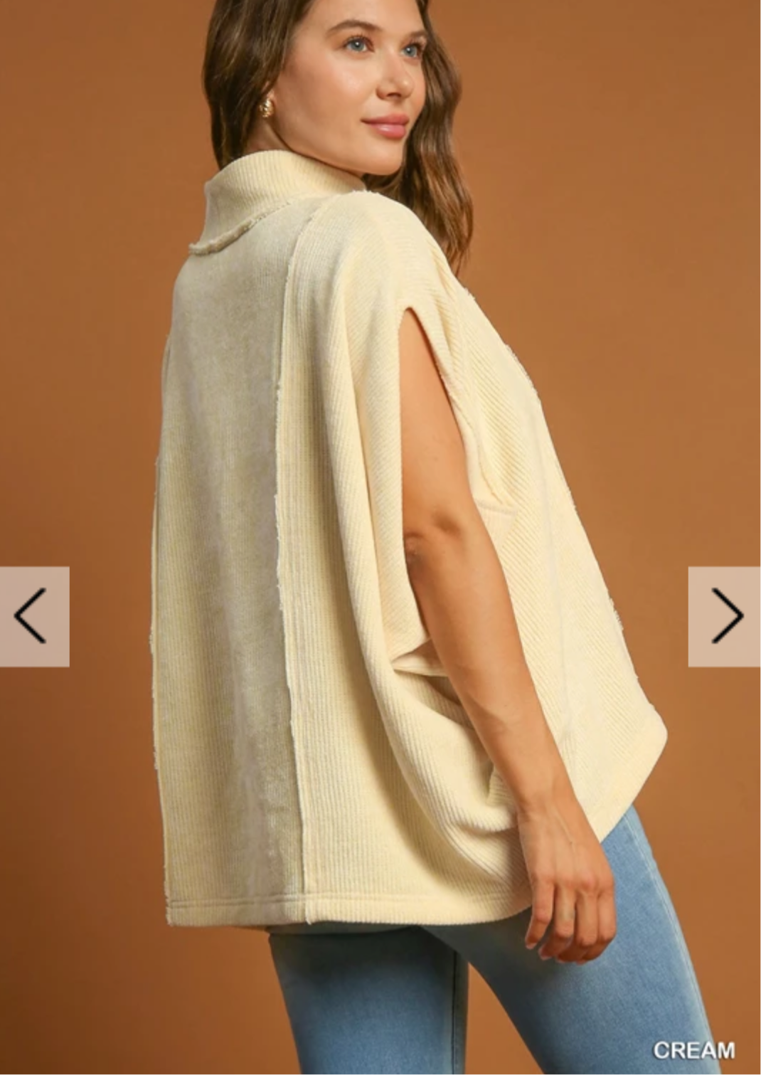 Cream Sleeveless Sweater