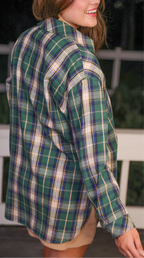 Flannel Tunic Top