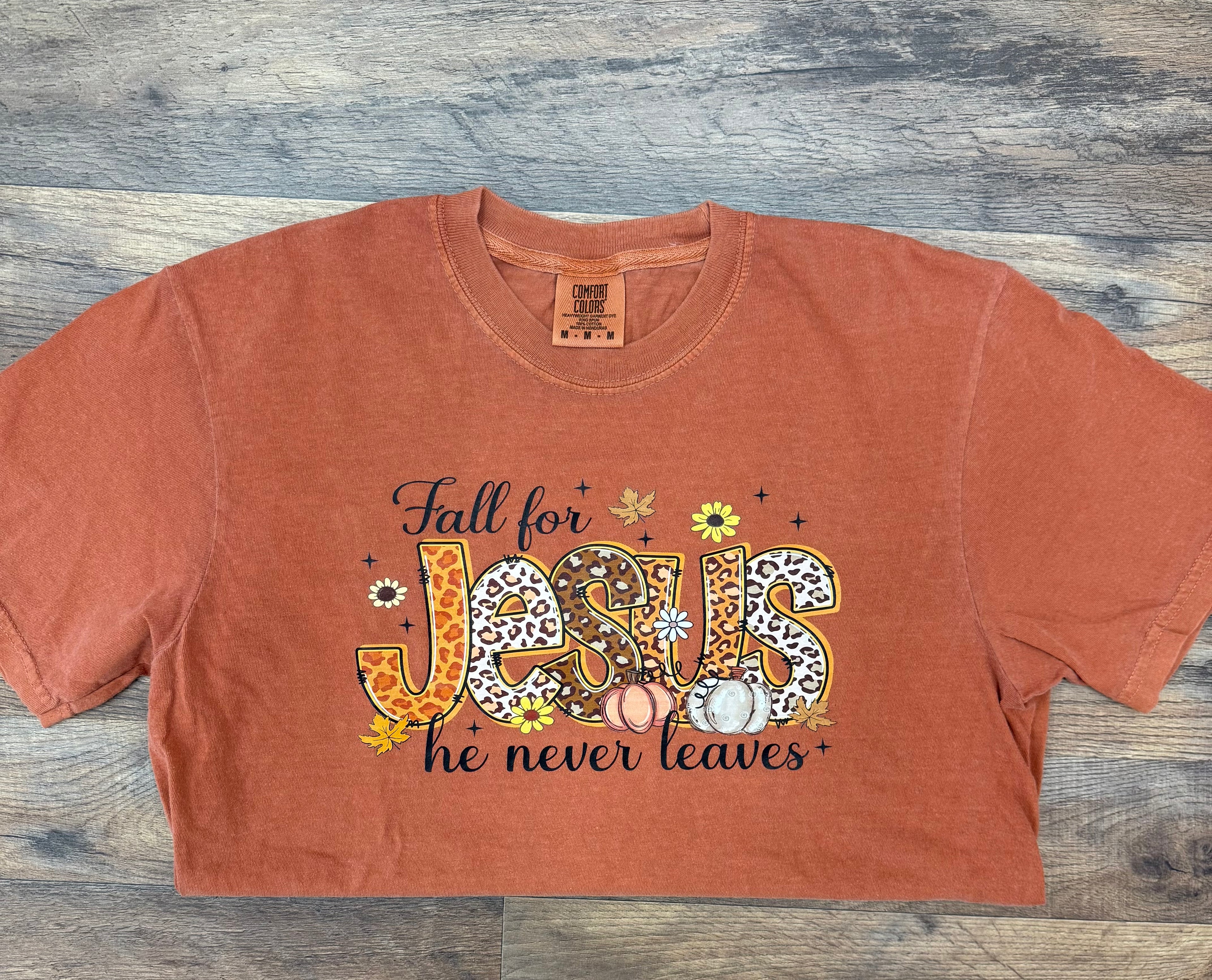 Fall for Jesus Comfort Color Tee