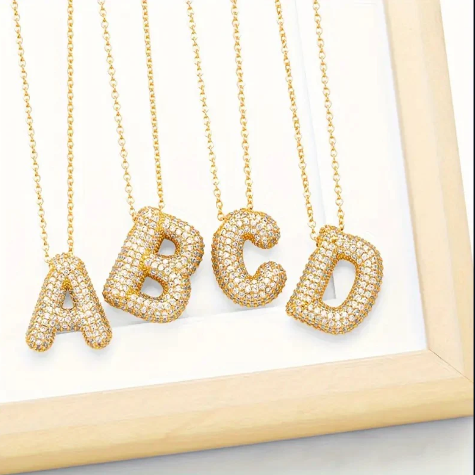 ✨Trendy Bubble Initial Necklaces✨