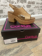 Miss Carley Caramel Chunky Heel