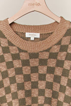 Checker Knit Sweater