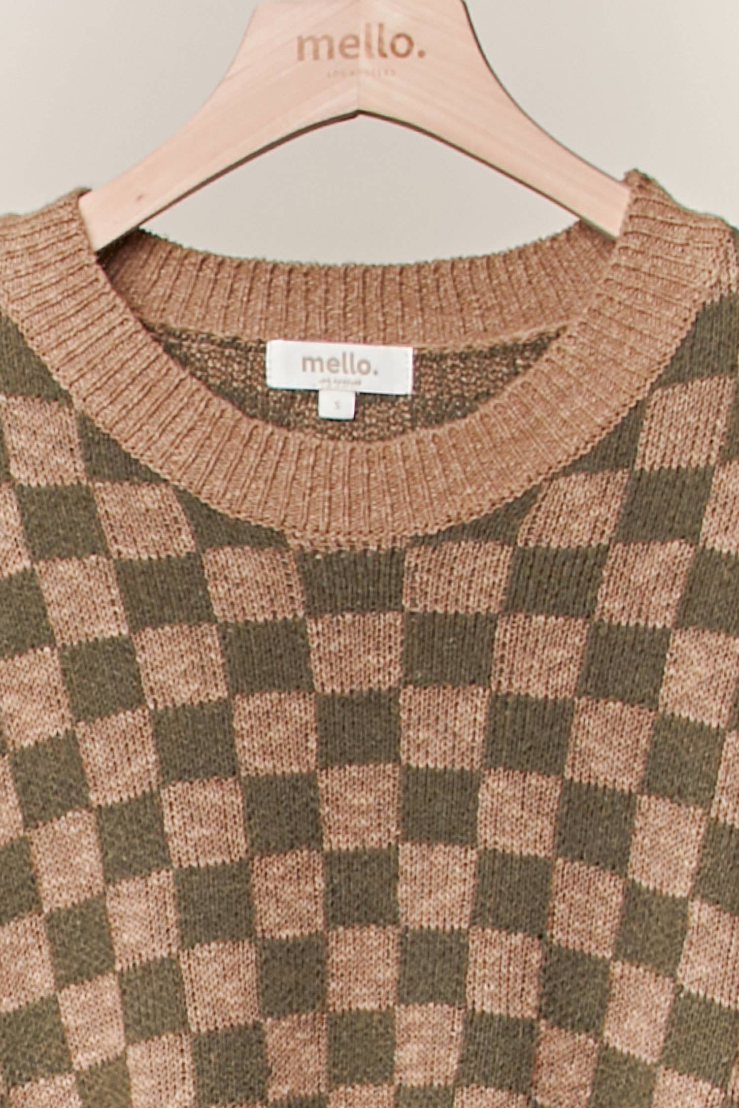 Checker Knit Sweater