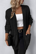 Casual Cable Open Front Cardigan Sweater