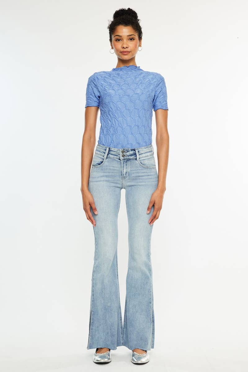 Kancan Midrise Flare Jeans Medium Wash