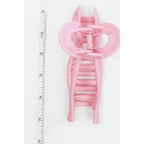 Matte Pastel Tone Bow Shape Hair Claw