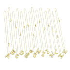 Ballon Bubble Initial Letter Charm Necklace