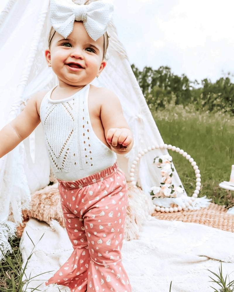 Drake Crochet Halter Romper - Gardenia