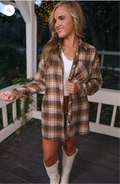 Flannel Tunic Top
