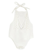 Drake Crochet Halter Romper - Gardenia