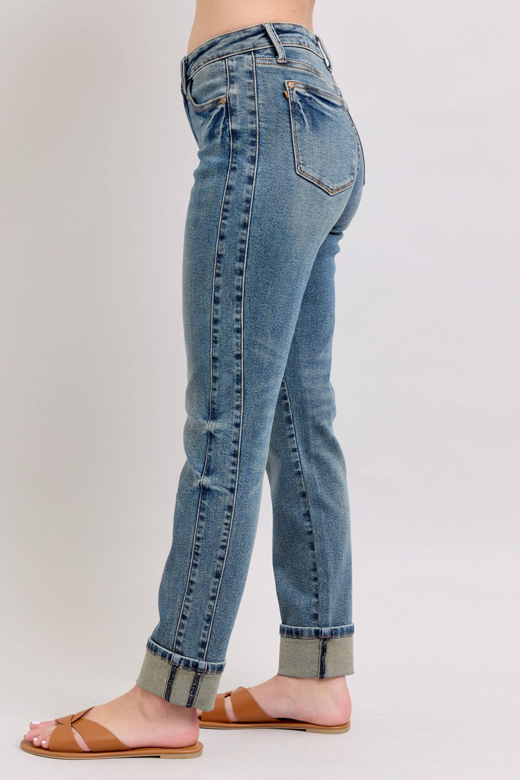 Vintage Wash SS Panel & Double Roll Cuff BF