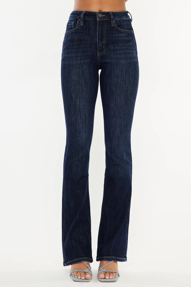 Kancan High RISE Bootcut Dark Wash