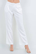 Oceanside Linen Blend pull up Pants