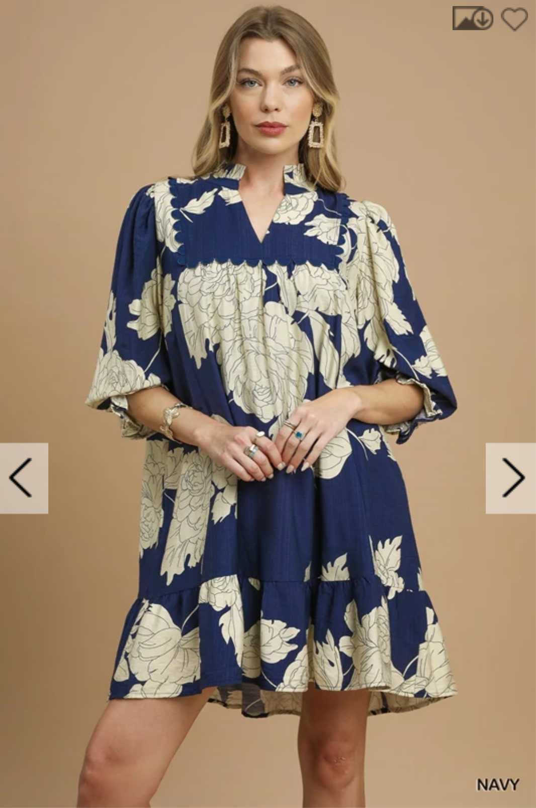 Floral Tiered Babydoll Dress