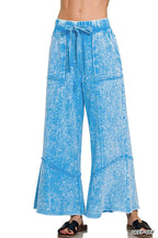 Acid wash French terry Pants w/ pockets