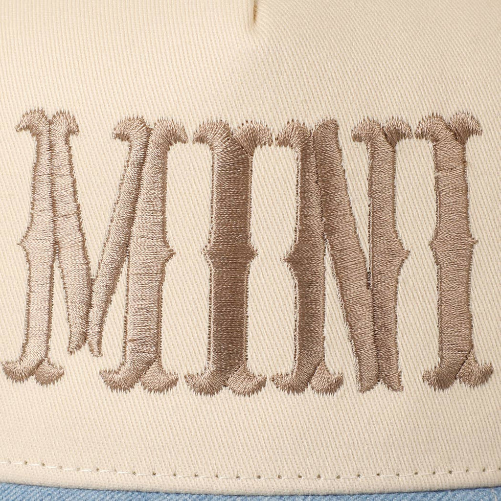 MINI Lettering Embroidery Two-Tone Baseball Cap For Kids