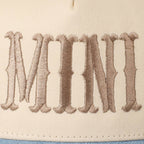MINI Lettering Embroidery Two-Tone Baseball Cap For Kids