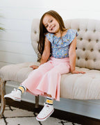 Barbie Denim Bell Bottoms - Distressed Pink