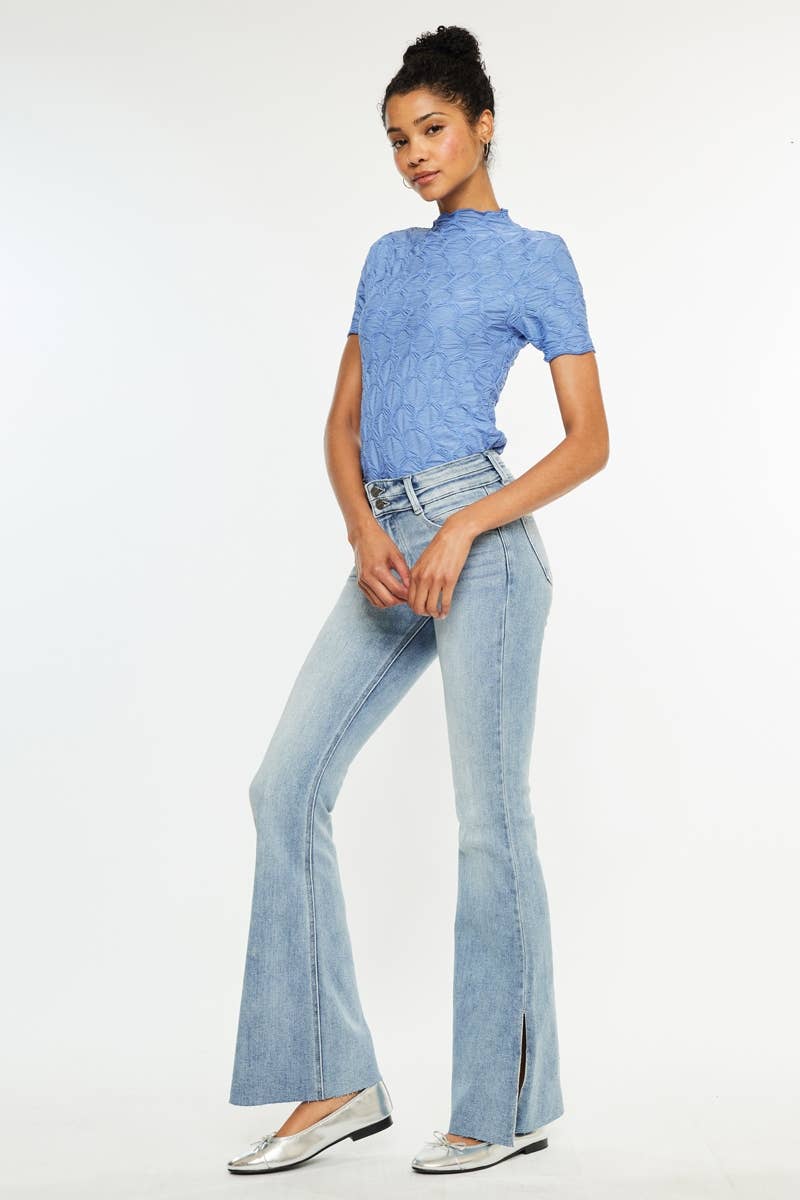Kancan Midrise Flare Jeans Medium Wash