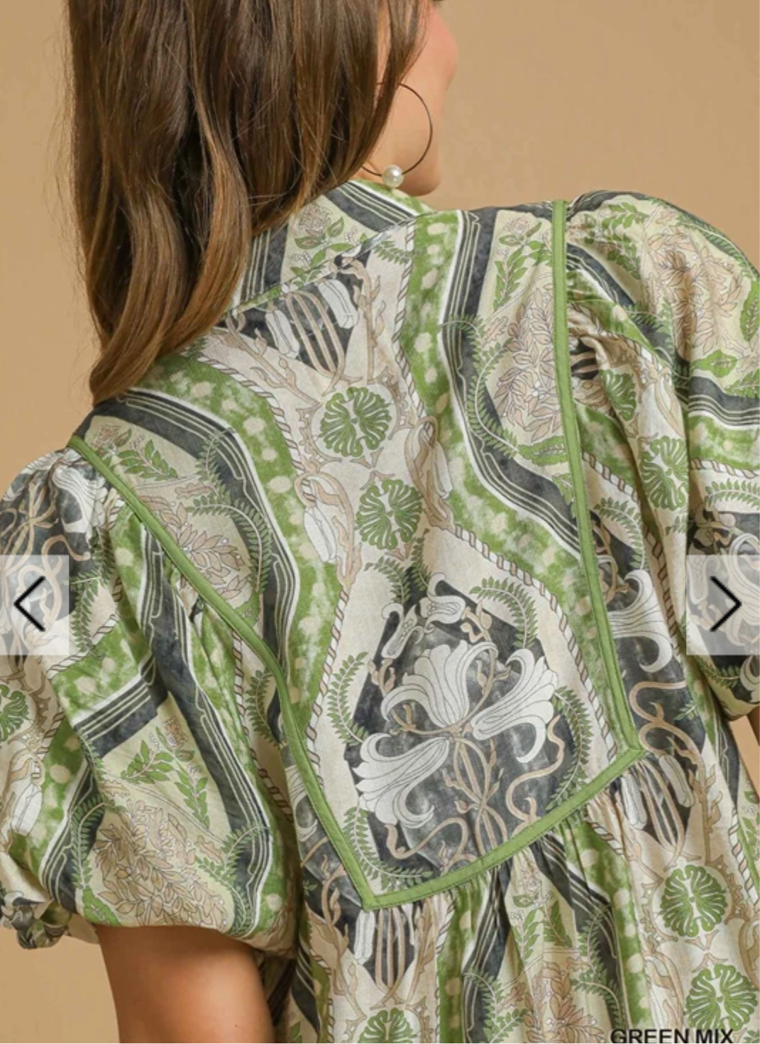 Abstract Print Midi Dress