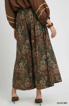Floral Print Wide Leg Palazzo Pants