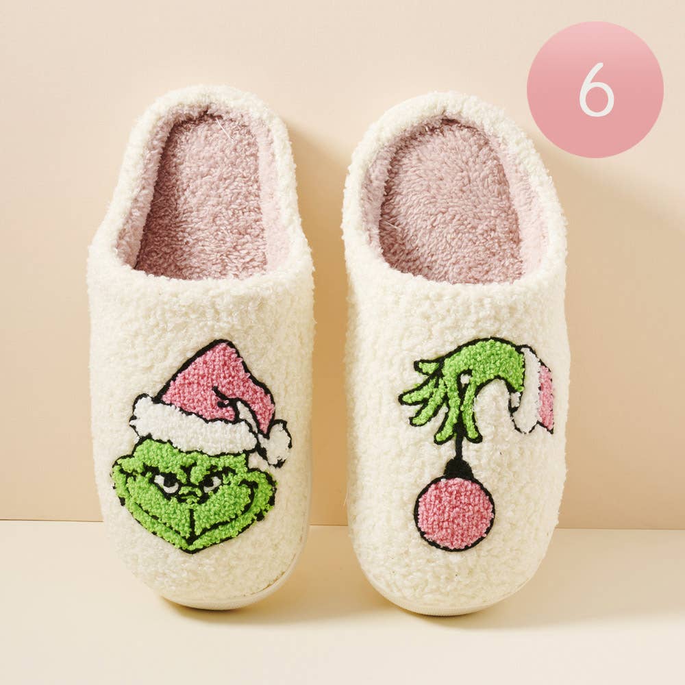 Grinch Christmas Slippers