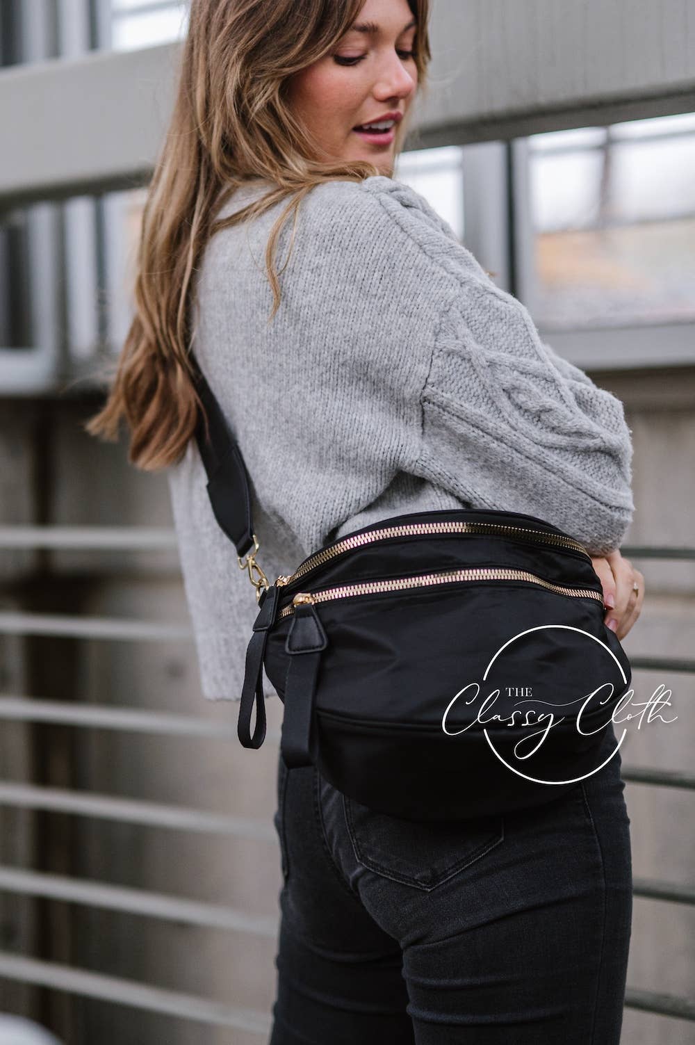 Farah Fanny Pack Shoulder Sling Bag - Black