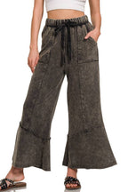 Acid wash French terry Pants w/ pockets