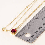 Birth Stone Cluster Pendant Necklace