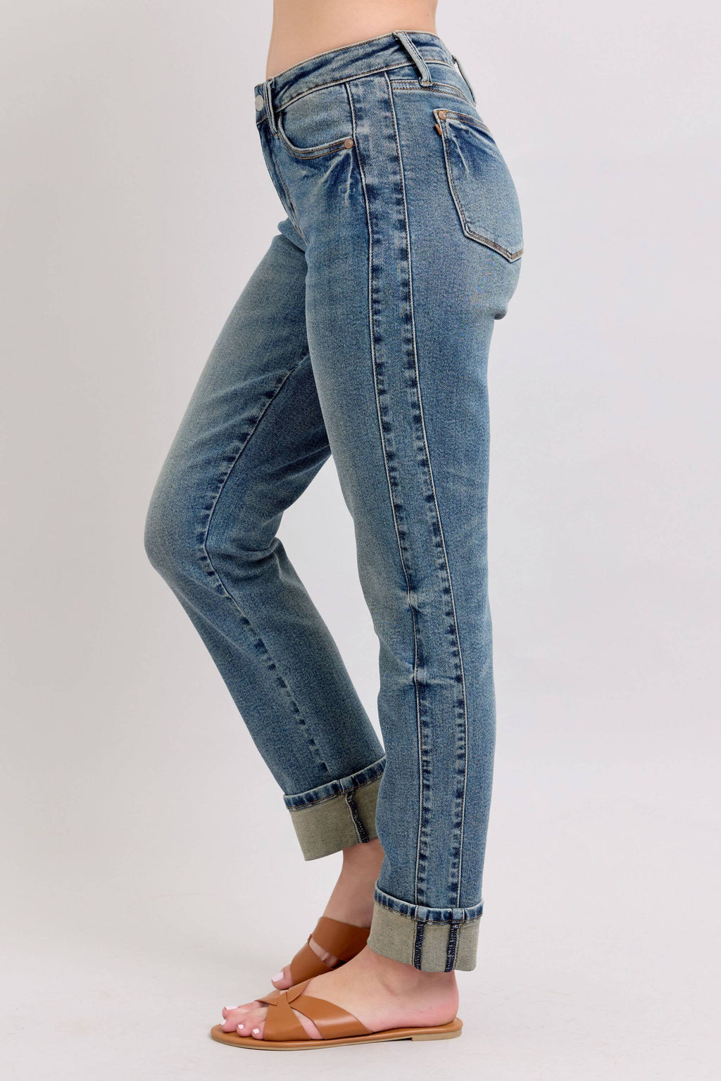 Vintage Wash SS Panel & Double Roll Cuff BF