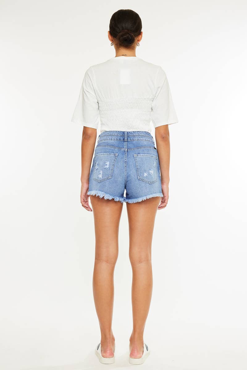 HIGH RISE MOM DENIM SHORTS
