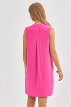 Elegant Solid Colored Dress