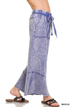 Acid wash French terry Pants w/ pockets
