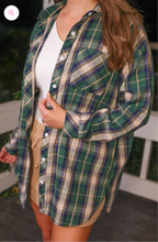 Flannel Tunic Top