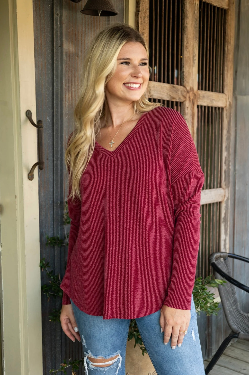Wave Rib Long Sleeve Tee