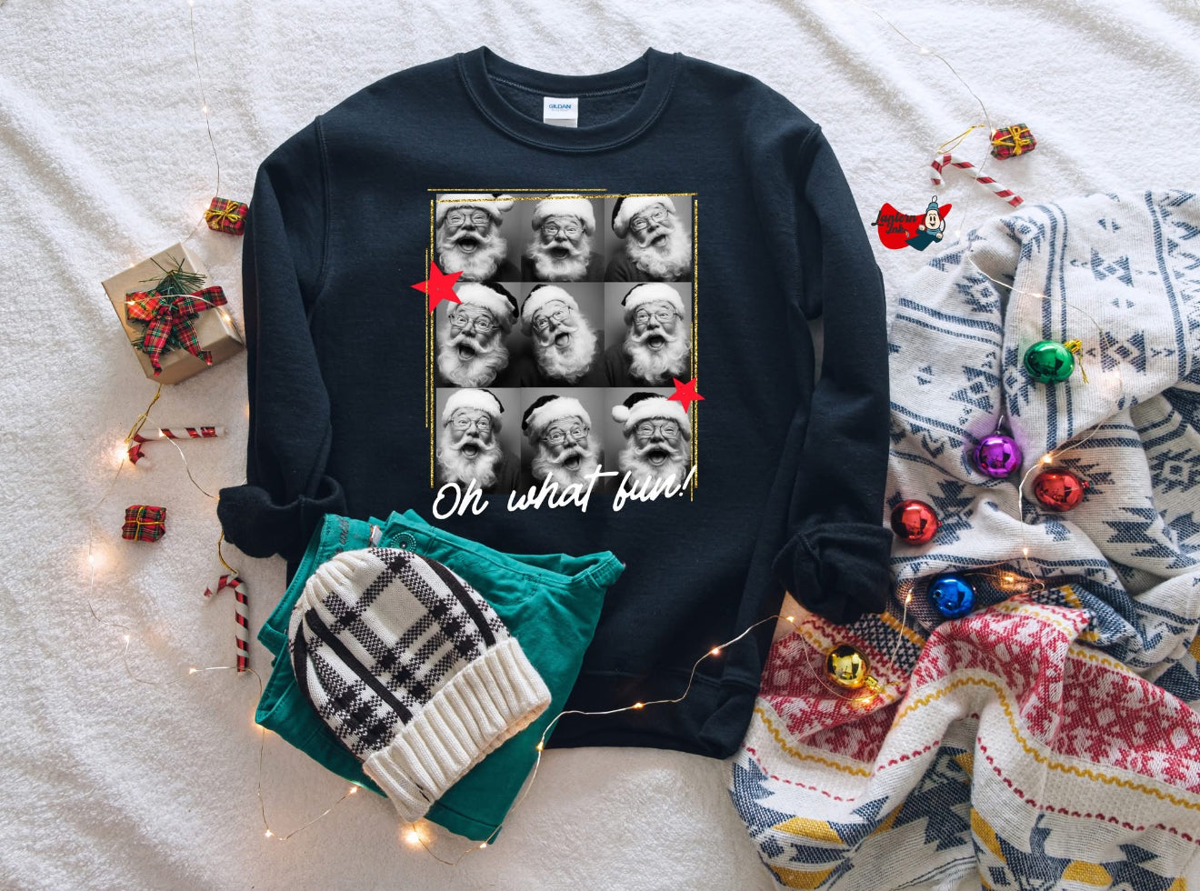 Oh What Fun Santa Crewneck